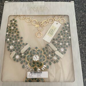 Amrita Singh Emerald and Gold Necklace